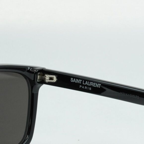 💯 NEW SAINT LAURENT SL318 001 BLACK GREY SUNGLASSES - Picture 6 of 12